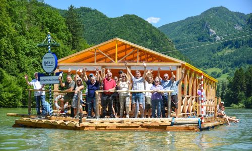 Floßfahrt auf der Enns Flößerei in Großraming